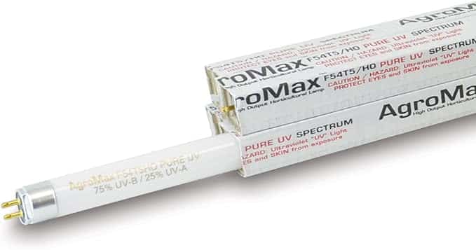 GroMax 48-inch Pure UV T5 fluorescent bulb for UVB supplementation in cannabis