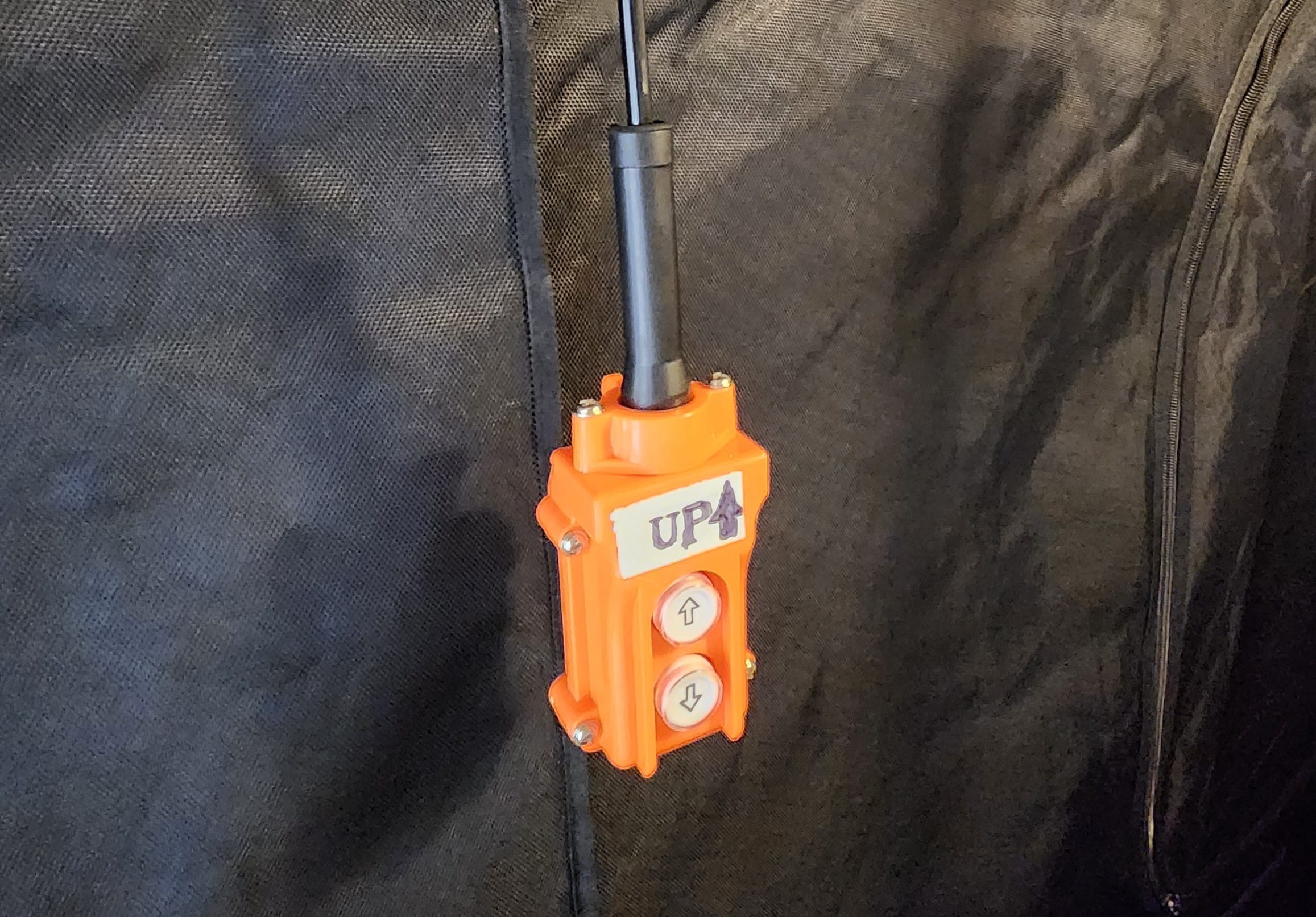 LightLifter control switch for raising and lowering grow lights