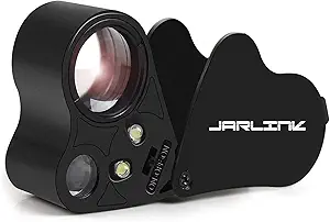 60x jewelers loupe for examining cannabis trichomes